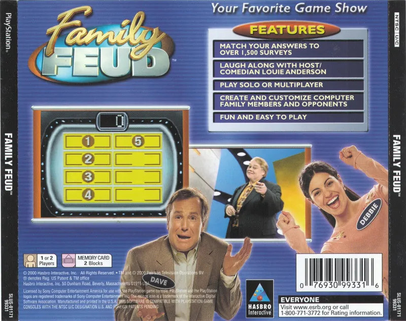 Family Feud box back