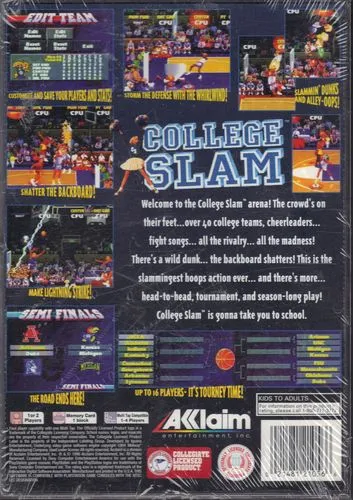 College Slam box back