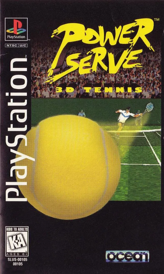 Power Serve 3D Tennis box art