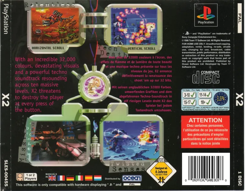 X2: No Relief box back