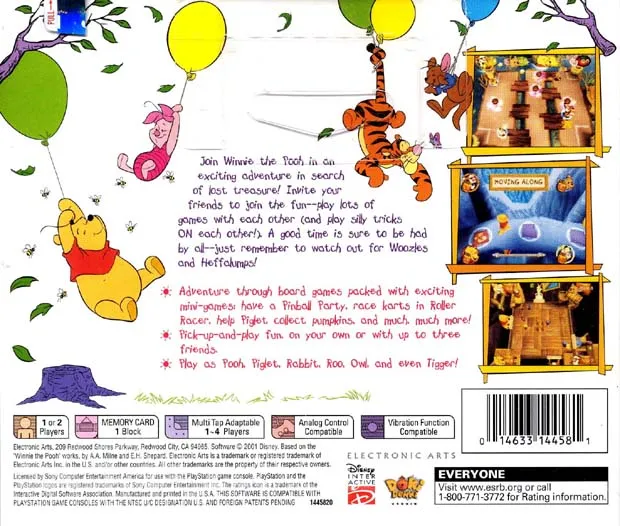 Disney's Pooh's Party Game: In Search of the Treasure box back