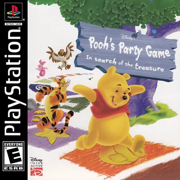 Disney's Pooh's Party Game: In Search of the Treasure cover art for Sony Playstation