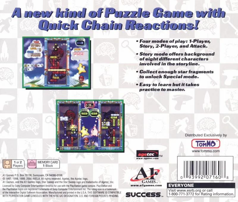 Puzzle Star Sweep box back
