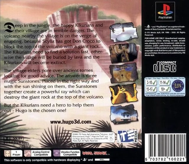 Hugo: The Quest for the Sunstones box back
