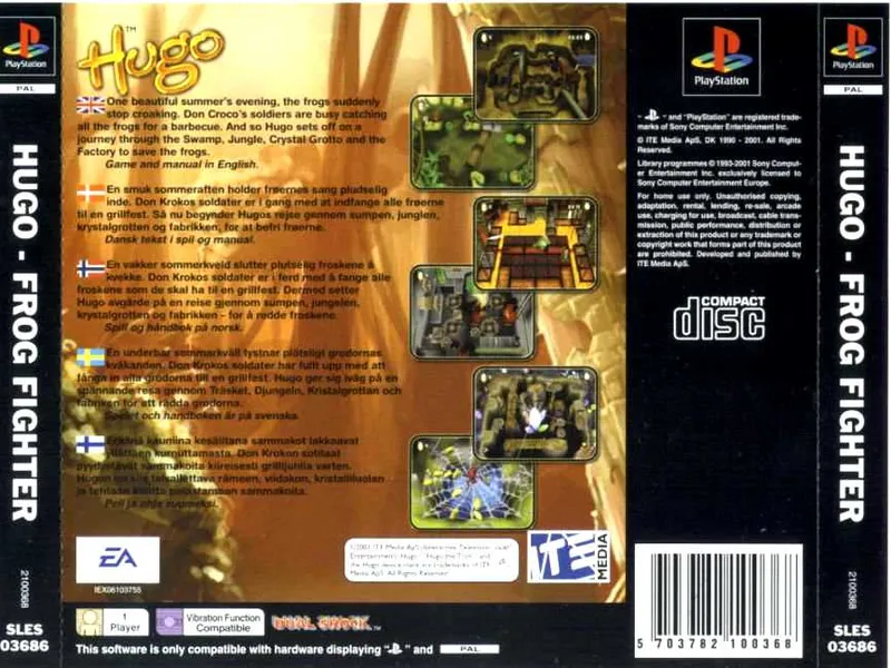 Hugo Frog Fighter box back