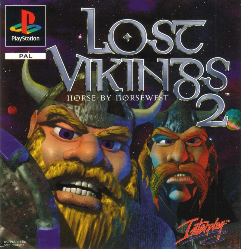 Norse by Norsewest: The Return of the Lost Vikings cover art for Sony Playstation