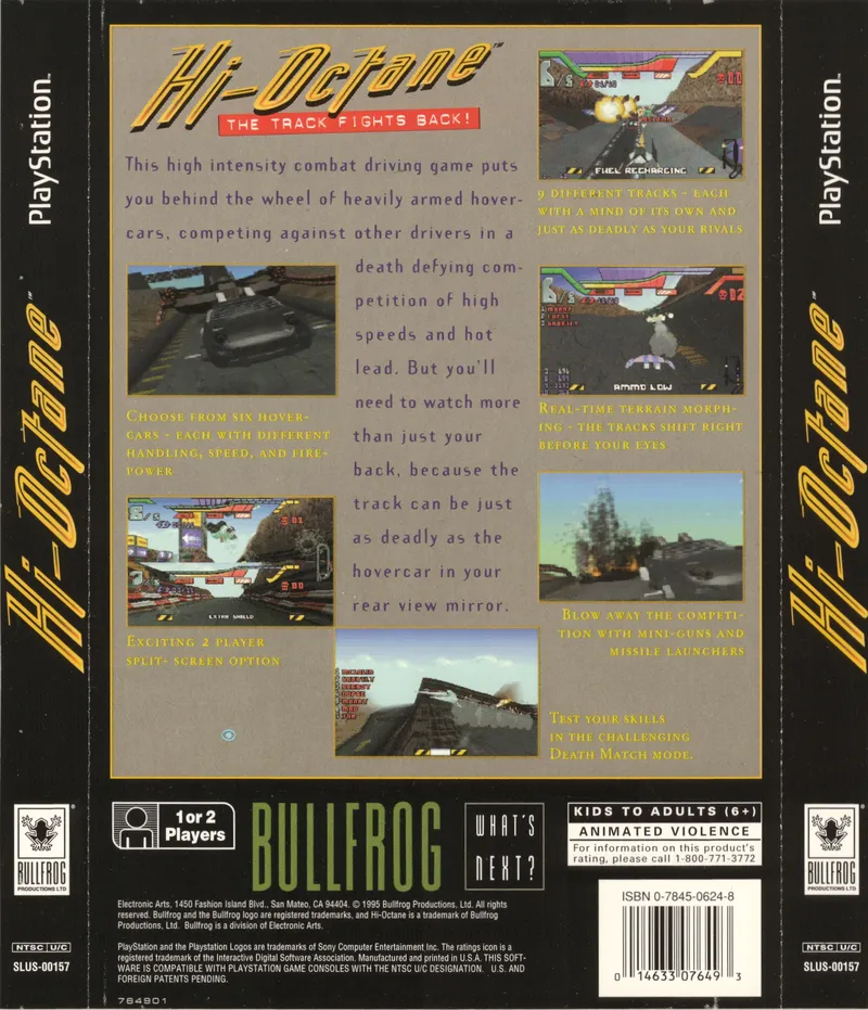 Hi-Octane The Track Fights Back! box back