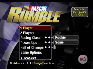 Backdrop artwork for NASCAR Rumble