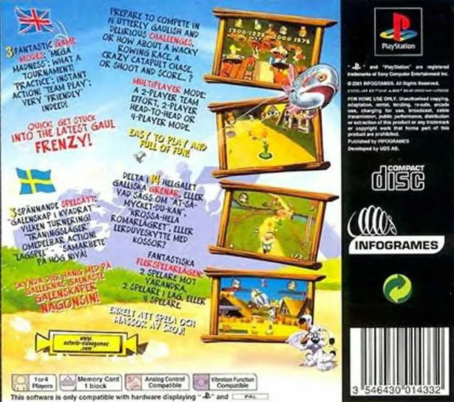 Astérix: Mega Madness box back