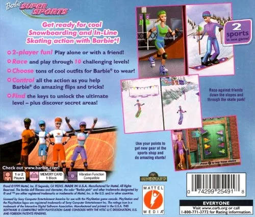 Barbie: Super Sports box back