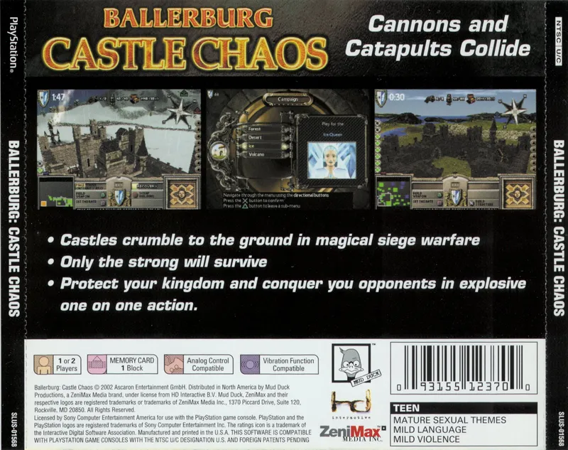 Ballerburg: Castle Chaos box back