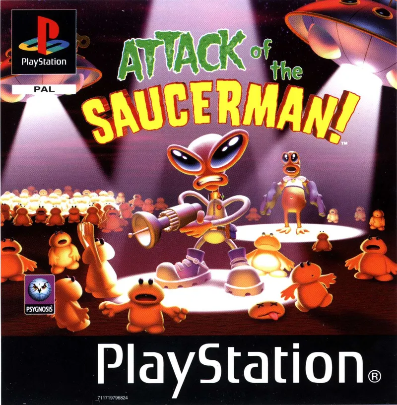 Attack of the Saucerman! box art