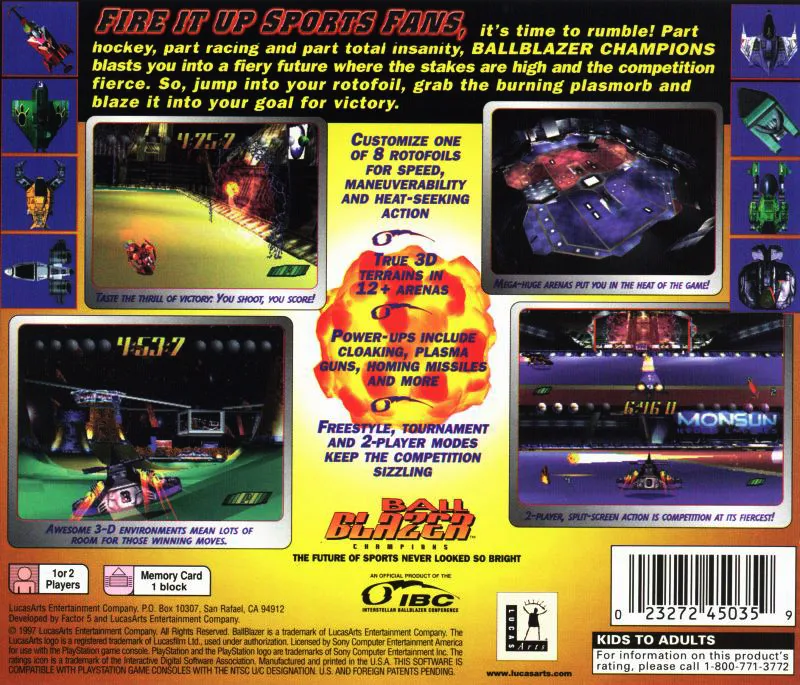 Ballblazer Champions box back