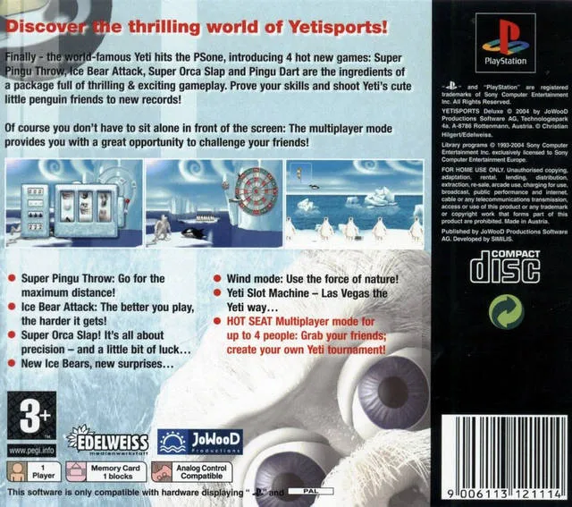Yetisports Deluxe box back