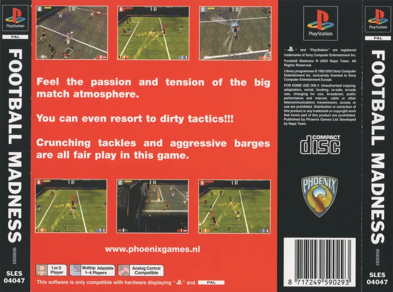 Football Madness box back