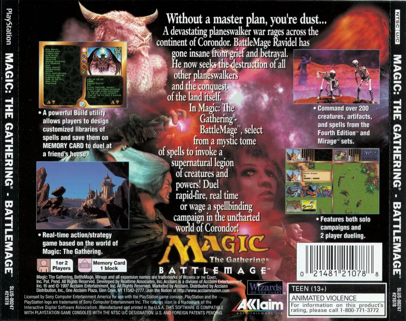 Magic: The Gathering: Battlemage box back