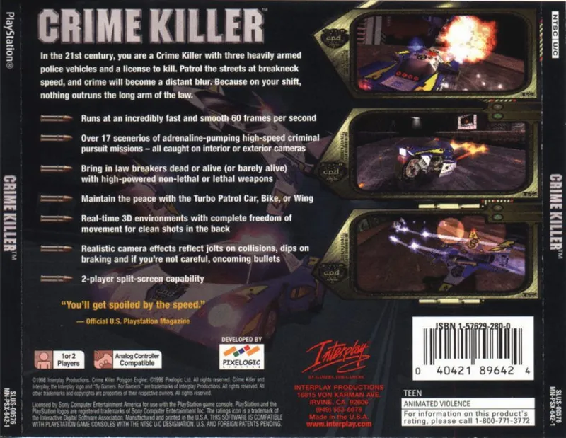 Crime Killer box back