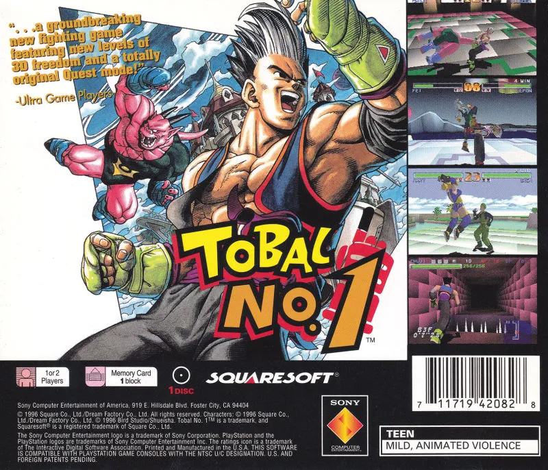 Tobal No. 1 box back