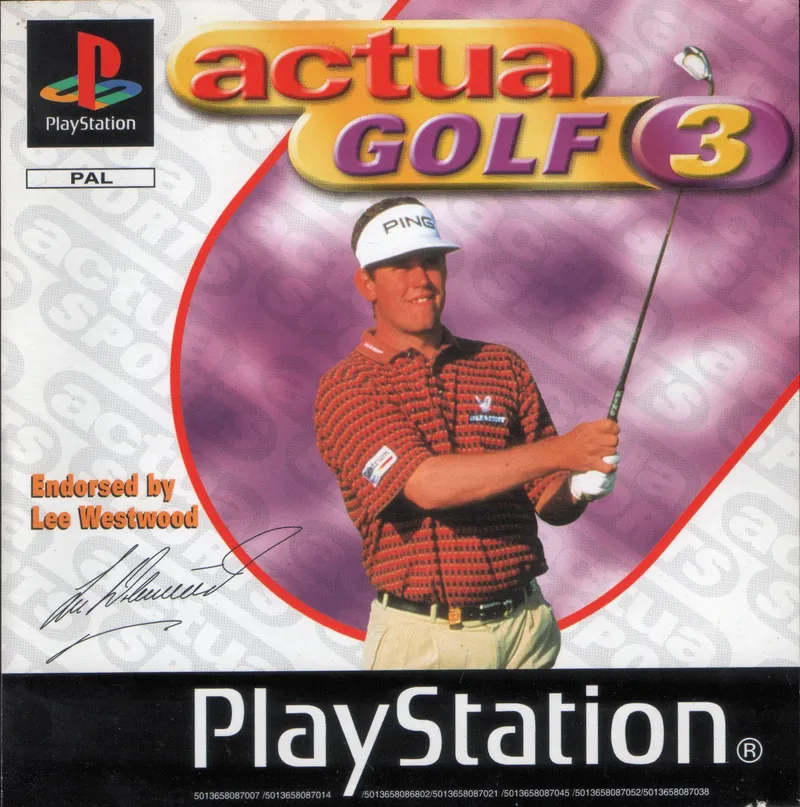 Actua Golf 3 cover art for Sony Playstation