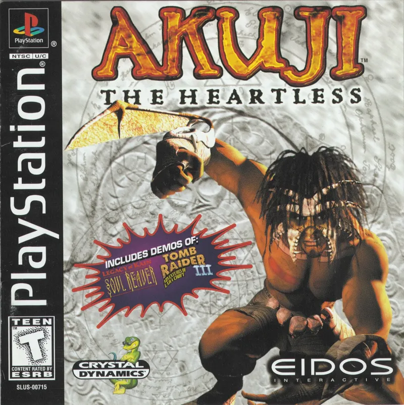 Akuji: The Heartless cover art for Sony Playstation
