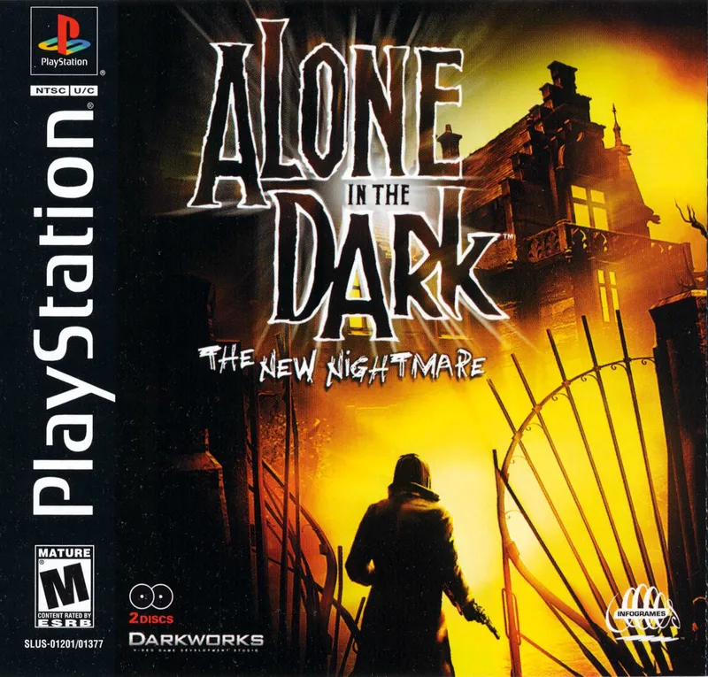 Alone in the Dark: The New Nightmare cover art for Sony Playstation