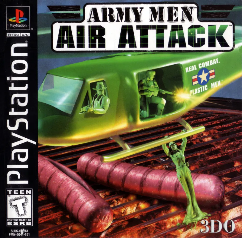 Army Men: Air Attack cover art for Sony Playstation