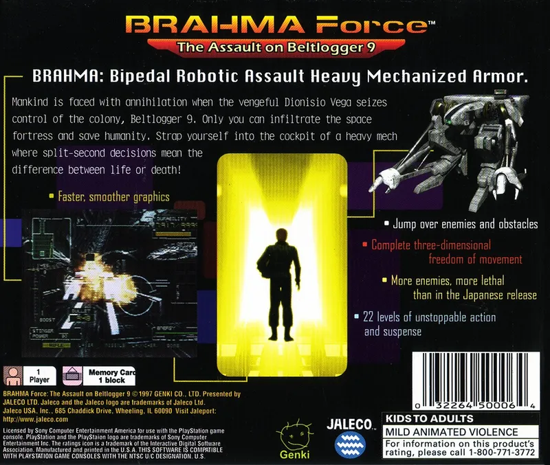 BRAHMA Force: The Assault on Beltlogger 9 box back