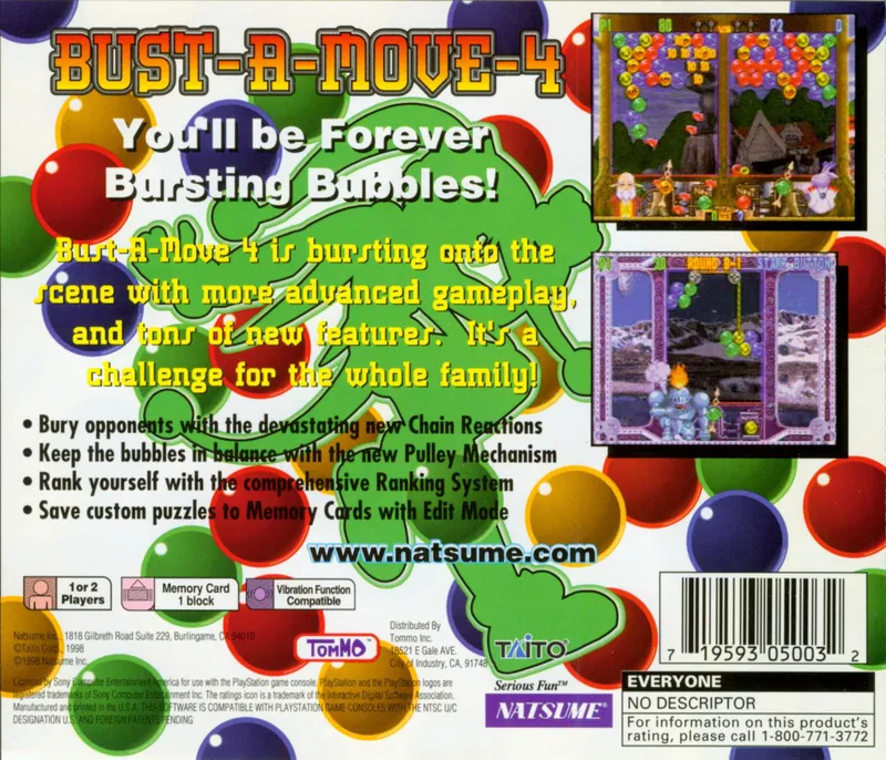Bust-A-Move 4 box back