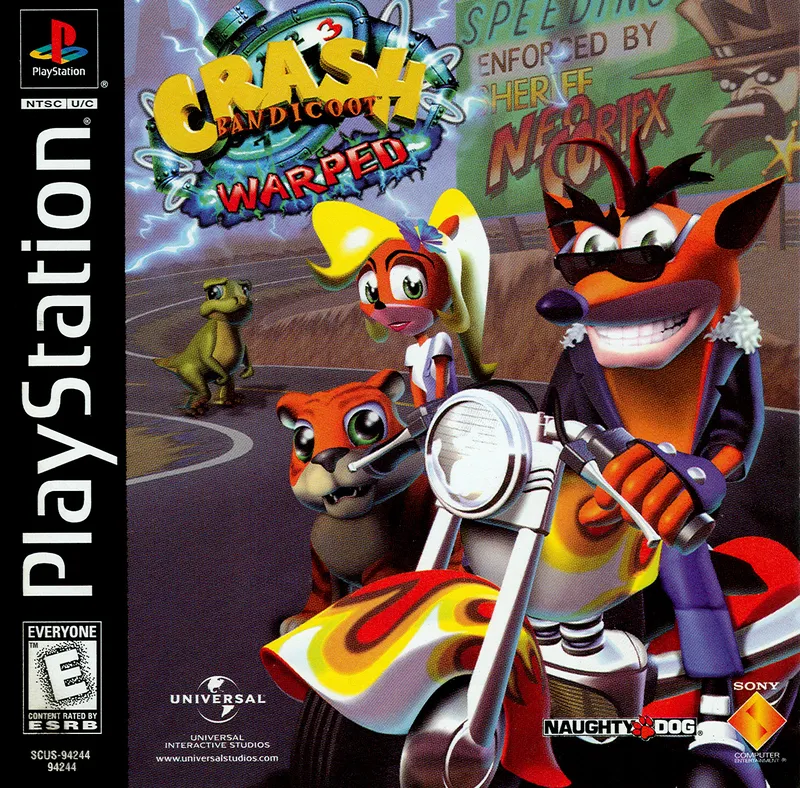 Crash Bandicoot: Warped box art