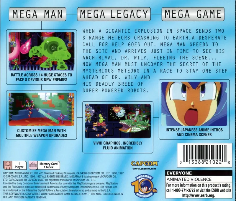 Mega Man 8 box back