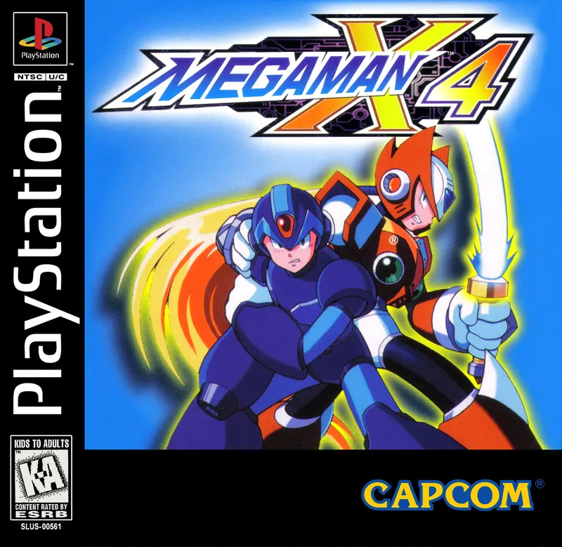 Mega Man X4 box art