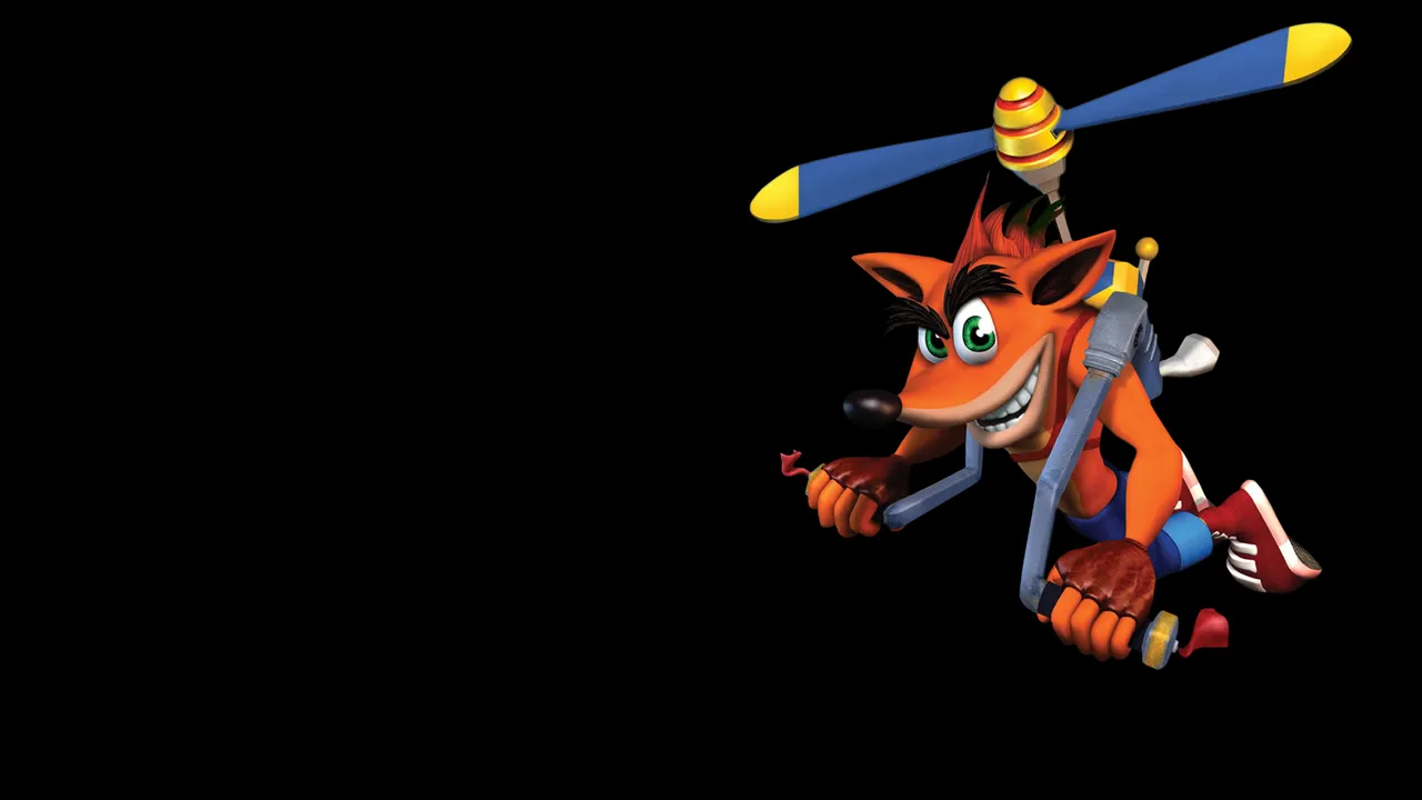 Backdrop artwork for Crash Bandicoot 2: Cortex Strikes Back