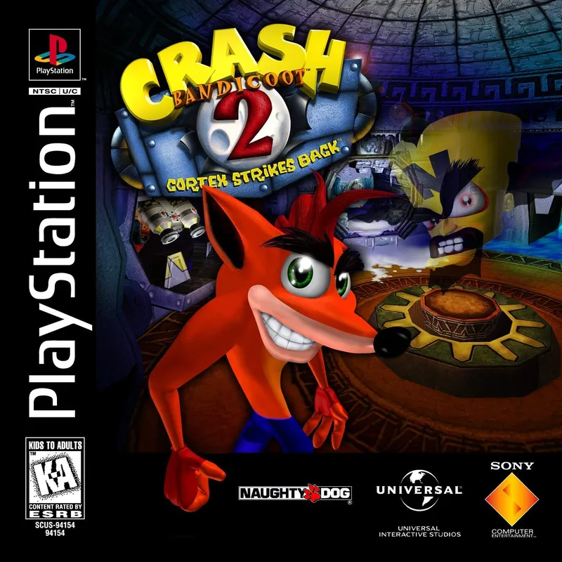 Crash Bandicoot 2: Cortex Strikes Back box art