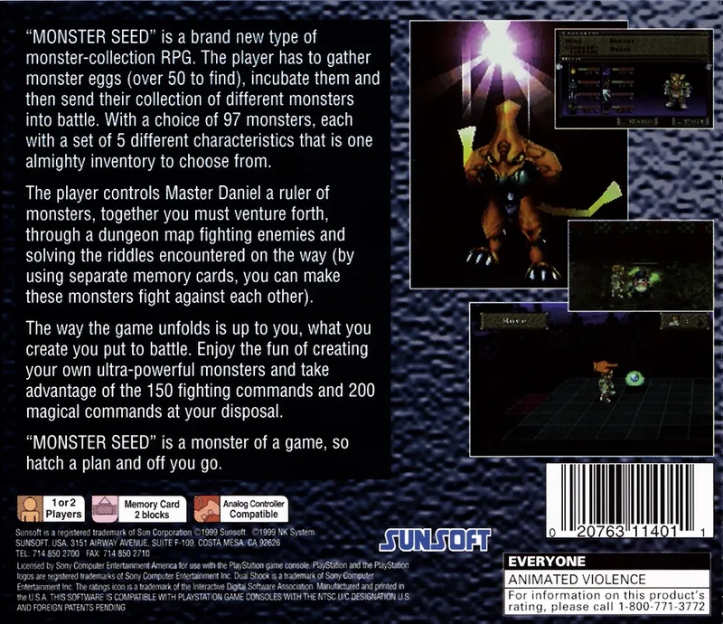 Monsterseed box back