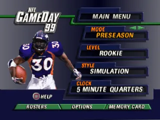 Backdrop artwork for NFL GameDay 99