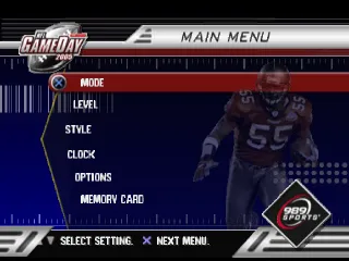 Backdrop artwork for NFL GameDay 2005