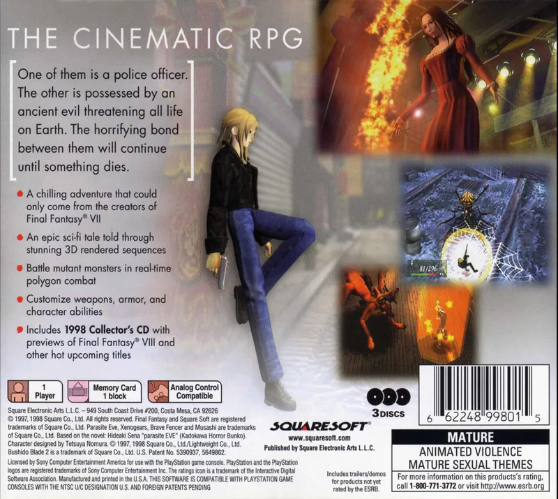 Parasite Eve box back