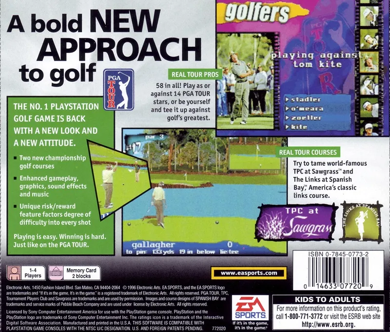 PGA Tour 97 box back
