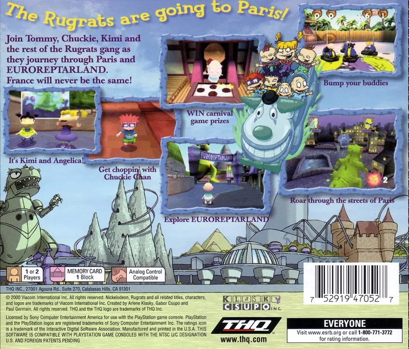 Rugrats in Paris: The Movie box back