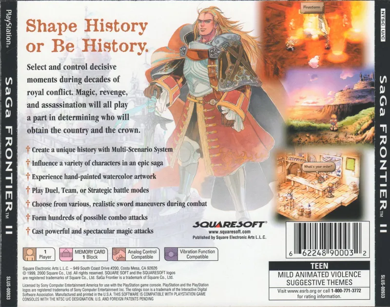SaGa Frontier 2 box back