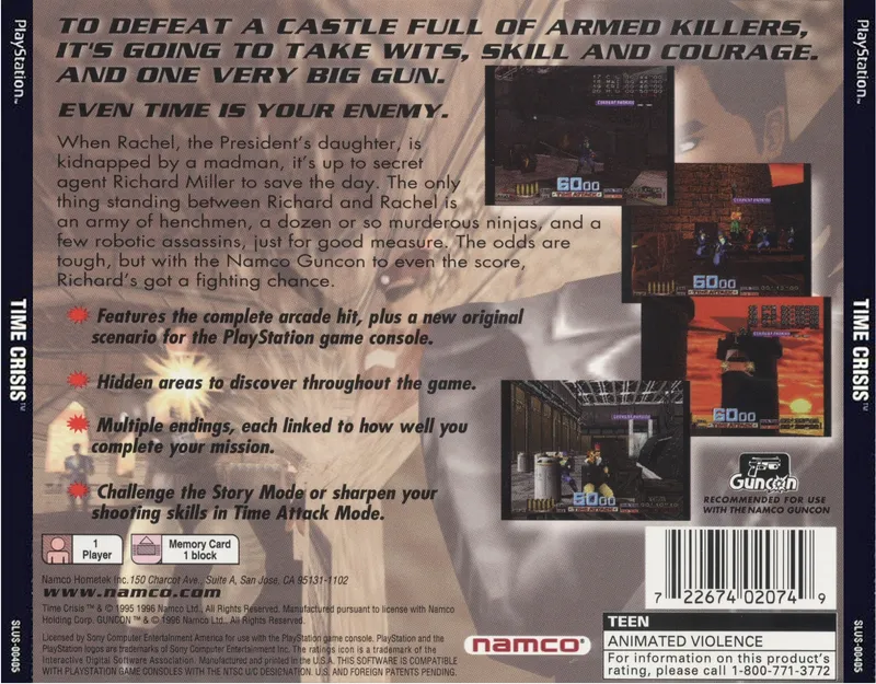 Time Crisis box back