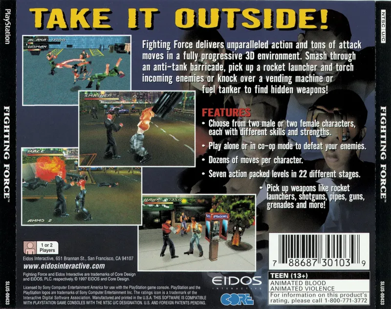 Fighting Force box back