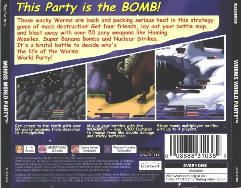 Worms World Party box back