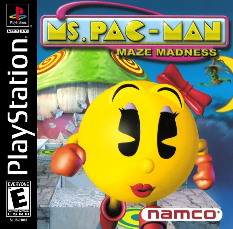 Backdrop artwork for Ms. Pac-Man Maze Madness