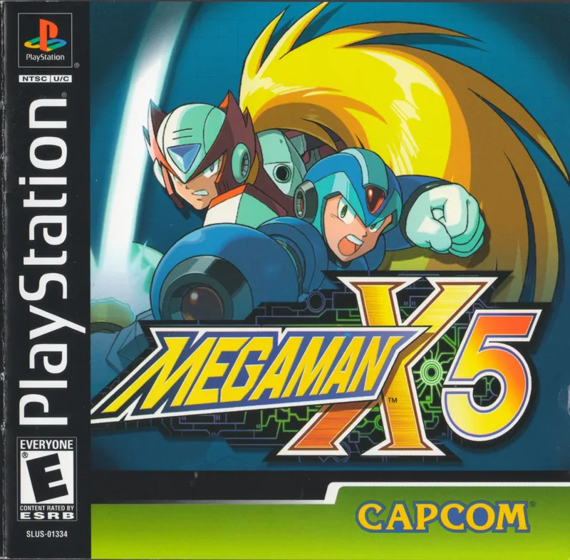 Mega Man X5 box art