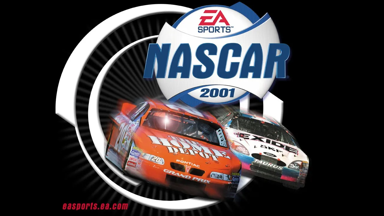 Backdrop artwork for NASCAR 2001