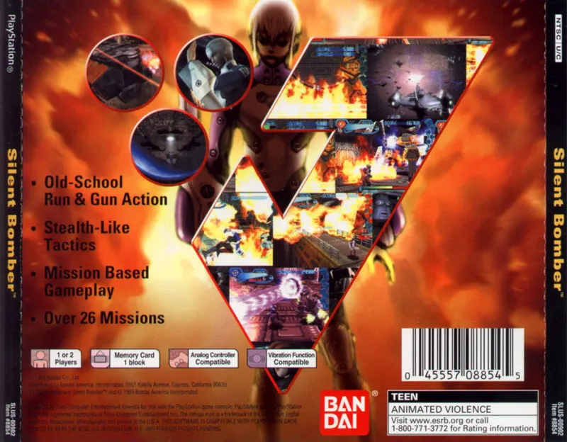 Silent Bomber box back