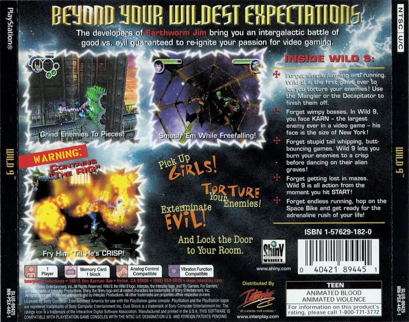 Wild 9 box back
