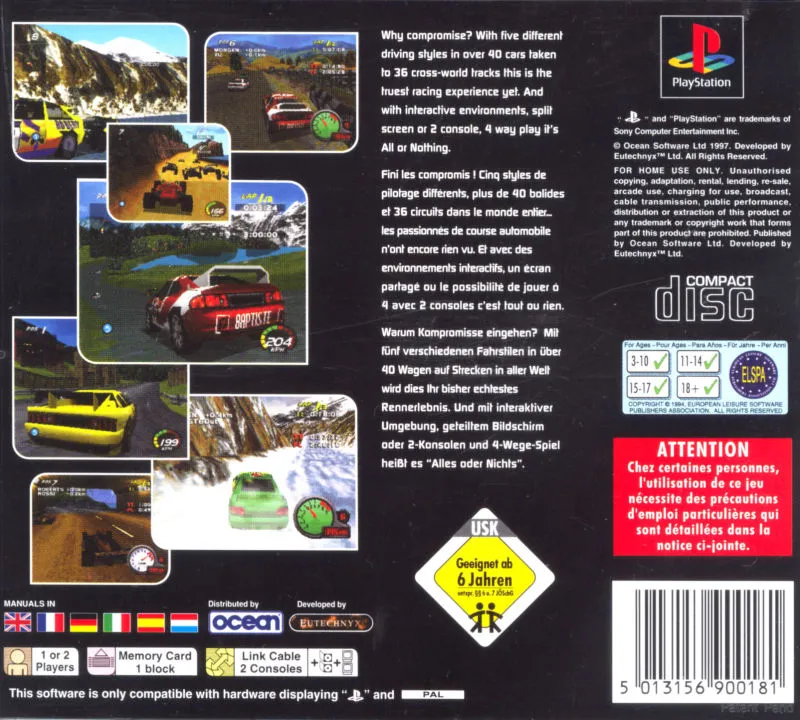 Car & Driver Presents: Grand Tour Racing '98 box back