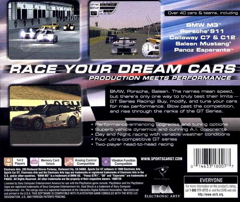 Sports Car GT box back